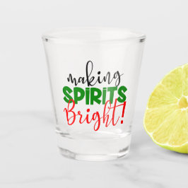 スピリッツを明るいホリデーパーティーのクリスマス ショットグラス