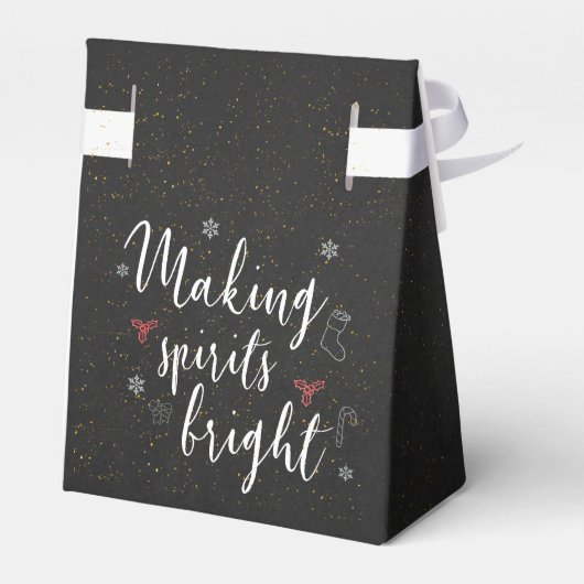 スピリッツを明るくかわいい黒板クリスマス フェイバーボックス (裏面サイド)