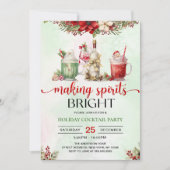 スピリッツを明るくするクリスマスカクテルパーティー 招待状 (正面)