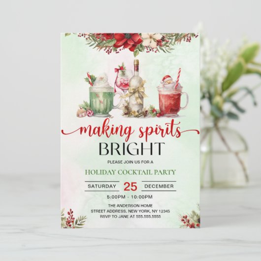 スピリッツを明るくするクリスマスカクテルパーティー 招待状 (スタンド正面)
