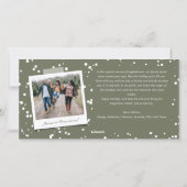 スピリッツを明るくするタイポグラフィクリスマスフォト シーズンカード (裏面)