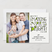 スピリッツを明るくするライムホリデーカード シーズンカード (正面)