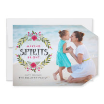 スピリッツを明るくするリースクリスマスフォト