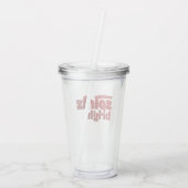 スピリッツを明るくする – クリスマスレトロ アクリルタンブラー (裏面)