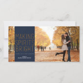 スピリッツを明るくする – 海軍と暗い赤紫色 シーズンカード (正面)