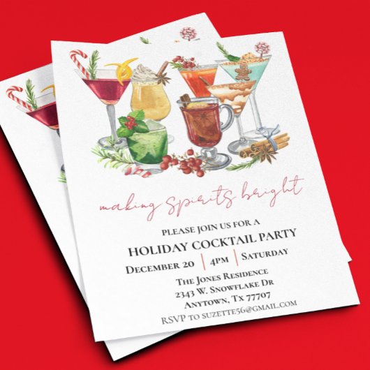 スピリッツを輝かせるクリスマスカクテルパーティー
