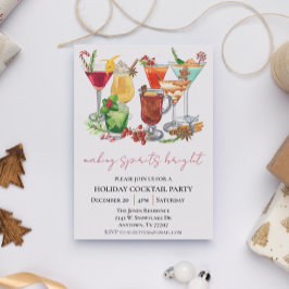 スピリッツを輝かせるクリスマスカクテルパーティー 招待状