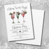 スピリッツを輝かせるクリスマスカクテルパーティー 招待状