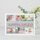 . .スピリッツを輝かせるクリスマス写真のコラージュ シーズンカード (スタンド正面)