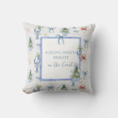 スピリッツを鮮やかな海岸のクリスマスに クッション (正面)