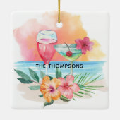 スピリッツを鮮やかな熱帯クリスマスカクテルに|過去記事 セラミックオーナメント (裏面)