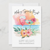 スピリッツを鮮やかな熱帯ビーチカクテルに シーズンカード (正面)