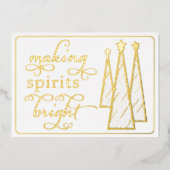 スピリッツエレガントのビジネスを明るくする 箔シーズンカード (正面)