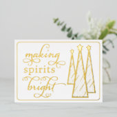 スピリッツエレガントのビジネスを明るくする 箔シーズンカード (立ち正面)