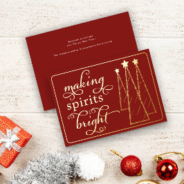 スピリッツエレガントの輝くダークレッド事業 箔シーズンカード