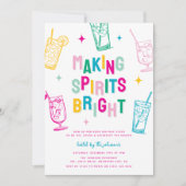 スピリッツカラフルの輝くクリスマスパーティー作り 招待状 (正面)