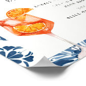 スピリッツバーレモンポジターノブライダルシャワーサイン ポスター (角)