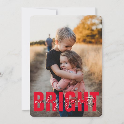 スピリッツモダンのクリスマスを明るくする シーズンカード (正面)