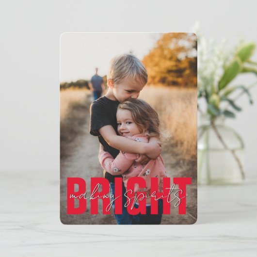 スピリッツモダンのクリスマスを明るくする シーズンカード (スタンド正面)