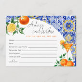 スピリッツ地中海のブライダルシャワーアドバイスカード アドバイスカード (正面)