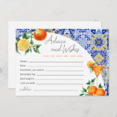 スピリッツ地中海のブライダルシャワーアドバイスカード アドバイスカード (正面/裏面)