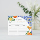 スピリッツ地中海のブライダルシャワーレシピカード (スタンド正面)