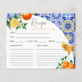スピリッツ地中海のブライダルシャワーレシピカード (正面)