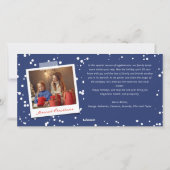 スピリッツ明るいタイポグラフィクリスマス3写真 シーズンカード (裏面)