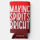 スピリッツ明るい |レッドクリスマスカスタムパーティー スリム缶クーラー (裏面)