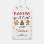 スピリッツ焼いたブライト、クリスマスメッセージカード ギフトタグ (正面)