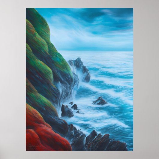 スピリッツ飛躍 – AIファンタジーデジタルアートプリント ポスター (正面)