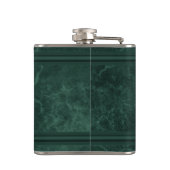 スピリッツ&ビバレッジフラスコ – グリーン&金ゴールド フラスク (裏面)