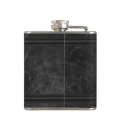 スピリッツ&ビバレッジフラスコ – ブラック&金ゴールド フラスク (裏面)