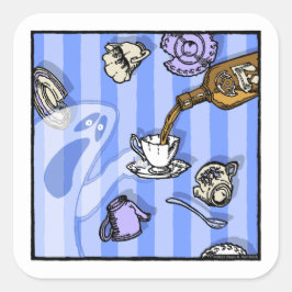 スピリッツ – ポップ・アートのゴシック悪夢シュール漫画 スクエアシール