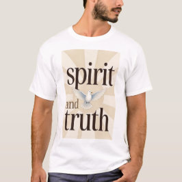 スピリットと真実のキリスト教男子Tシャツ Tシャツ