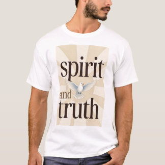スピリットと真実のキリスト教男子Tシャツ Tシャツ