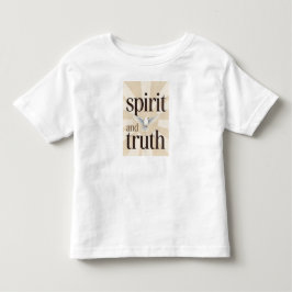 スピリットと真実のクリスチャンベビーTシャツ トドラーTシャツ