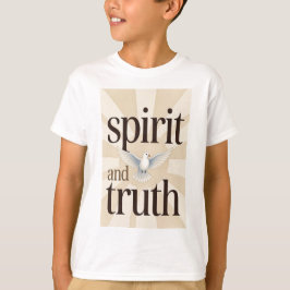 スピリットと真実のクリスチャン子供Tシャツ Tシャツ