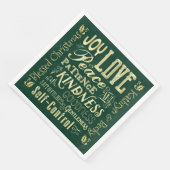 スピリットのモノグラムクリスマスフルーツ金ゴールドグリーン (コーナー)