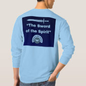スピリットの剣 – 長袖リトルブルーTシャツ Tシャツ (裏面)