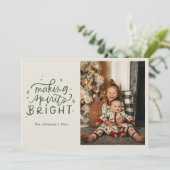 「スピリットを明るく」手書きフォトカード シーズンカード (スタンド正面)