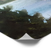 スピリットアイランドの水彩画 ポスター (角)