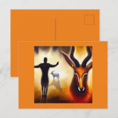 スピリットアニマルアンテロープ3 ポストカード (正面/裏面)