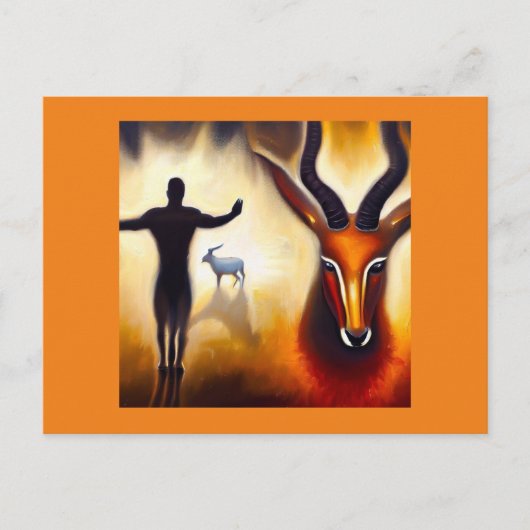 スピリットアニマルアンテロープ3 ポストカード (正面)