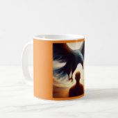 スピリットアニマルイーグル1 コーヒーマグカップ (正面左)