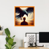 スピリットアニマルイーグル1 ポスター (ホームオフィス)