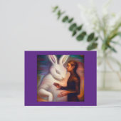 スピリットアニマルウサギ1 ポストカード (スタンド正面)