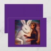 スピリットアニマルウサギ1 ポストカード (正面/裏面)