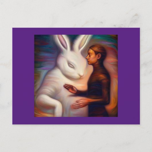 スピリットアニマルウサギ1 ポストカード (正面)