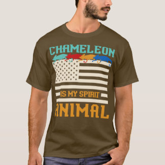 スピリットアニマルカメレオン Tシャツ